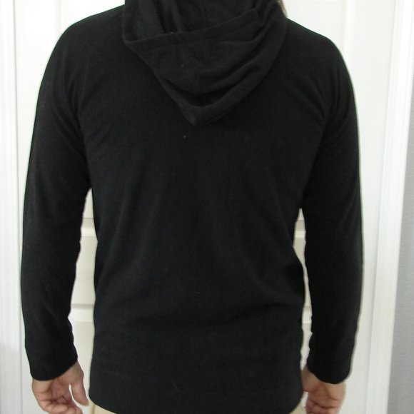 Spyder Snuggle Fleece Zip Hooded Sweatshirt Jacket Black Red XL Warm Coat Unisex - Picture 2 of 13